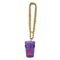 33" Mardi Gras Beads w/ Shot Glass w/ a Custom Printed Decal